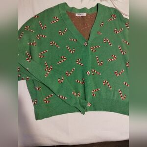Grayson/Thread Candy cane sweater women's large